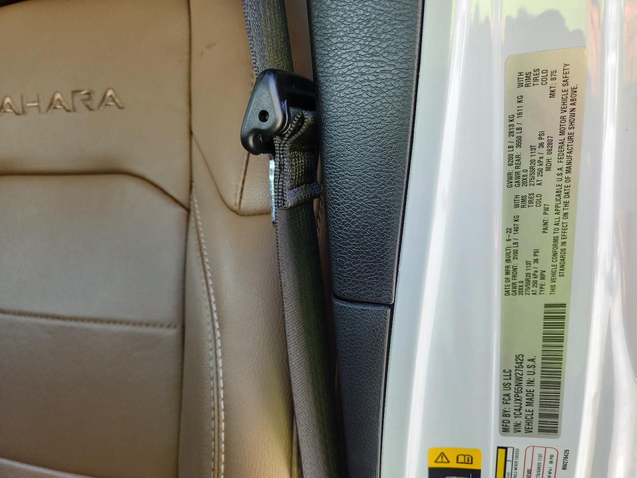 2022 Jeep Wrangler Unlimited Sahara 4Xe VIN: 1C4JJXP65NW276425 Lot: 70727595