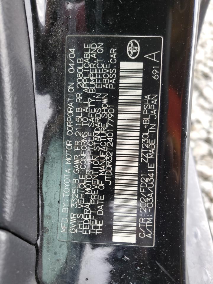 2004 Toyota Celica Gt VIN: JTDDR32T240177901 Lot: 80685835