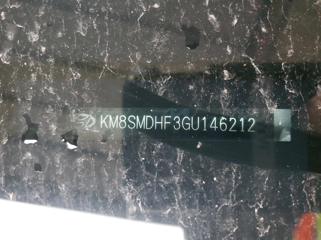 2016 Hyundai Santa Fe Se VIN: KM8SMDHF3GU146212 Lot: 81709945