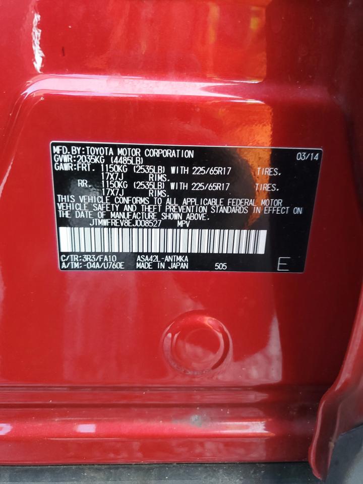 2014 Toyota Rav4 Xle VIN: JTMWFREV8EJ008527 Lot: 81747625