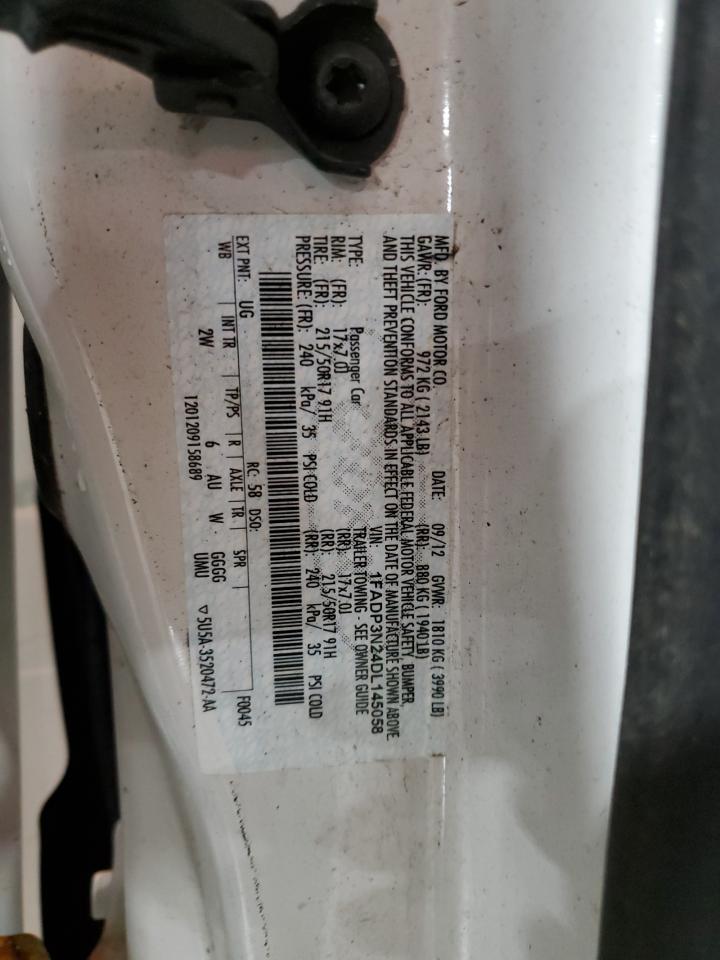 2013 Ford Focus Titanium VIN: 1FADP3N24DL145058 Lot: 71880195