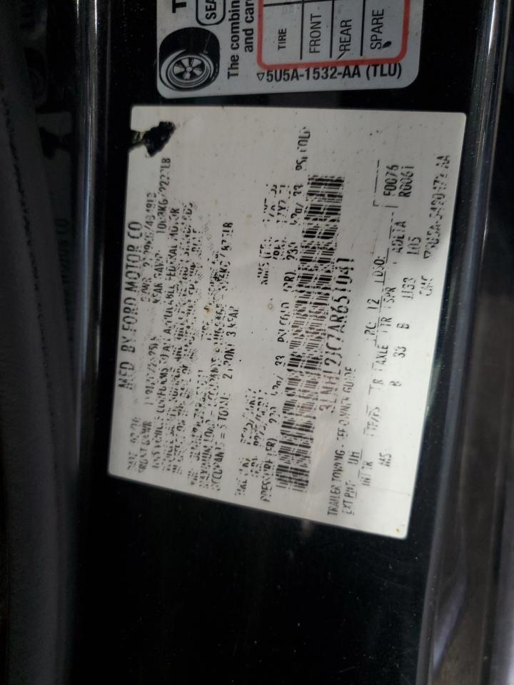 2010 Lincoln Mkz VIN: 3LNHL2JC7AR651041 Lot: 80140875