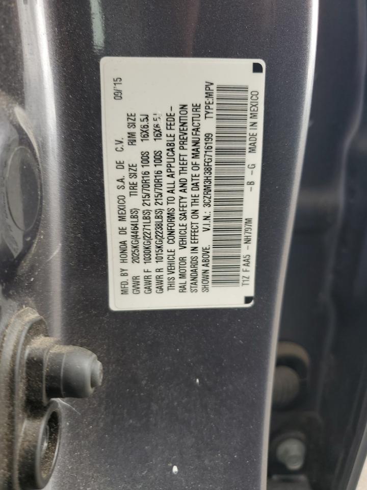 2015 Honda Cr-V Lx VIN: 3CZRM3H38FG716199 Lot: 82159805