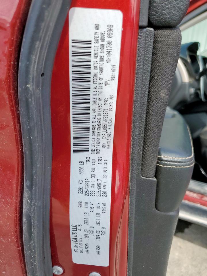 2015 Jeep Cherokee Sport VIN: 1C4PJLAB5FW721871 Lot: 83952435