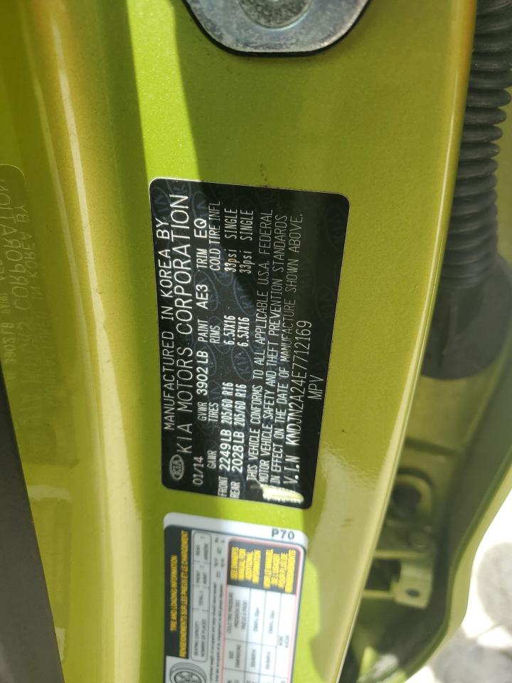 2014 Kia Soul VIN: KNDJN2A24E7712169 Lot: 81223215