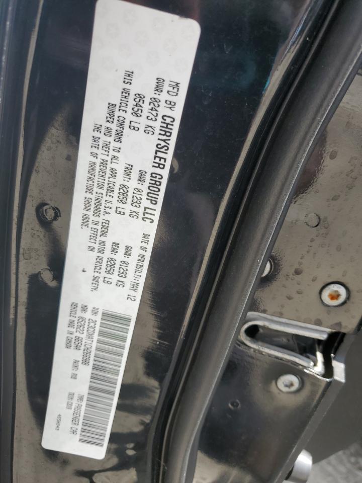 2012 Dodge Charger Police VIN: 2C3CDXAT1CH266988 Lot: 80435245