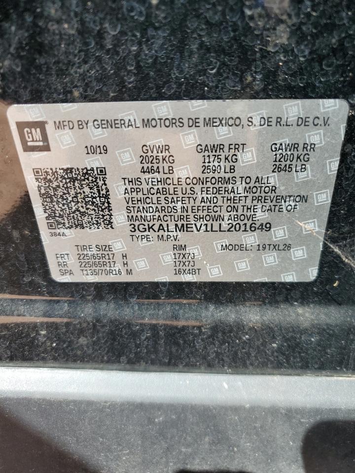 2020 GMC Terrain Sle VIN: 3GKALMEV1LL201649 Lot: 81873365