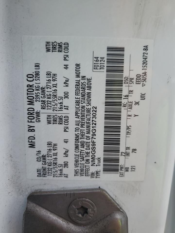 2016 Ford Transit Connect Xlt VIN: NM0GS9F79G1273022 Lot: 81886295