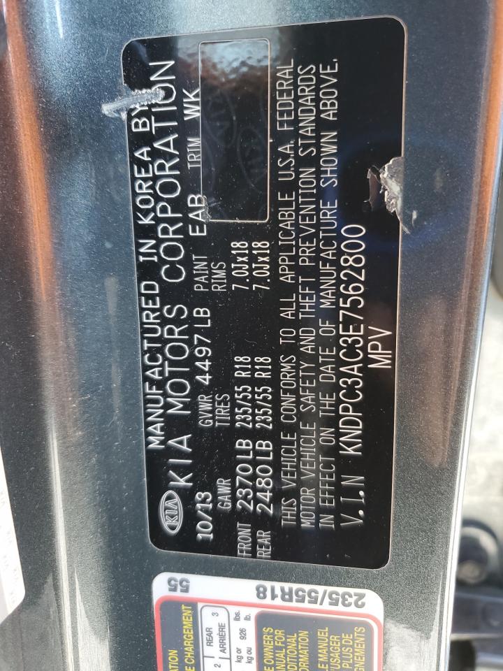 2014 Kia Sportage Ex VIN: KNDPC3AC3E7562800 Lot: 81058905