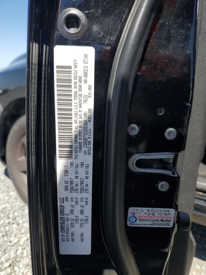 2012 Dodge Ram 1500 St VIN: 1C6RD6FT3CS331834 Lot: 71749175