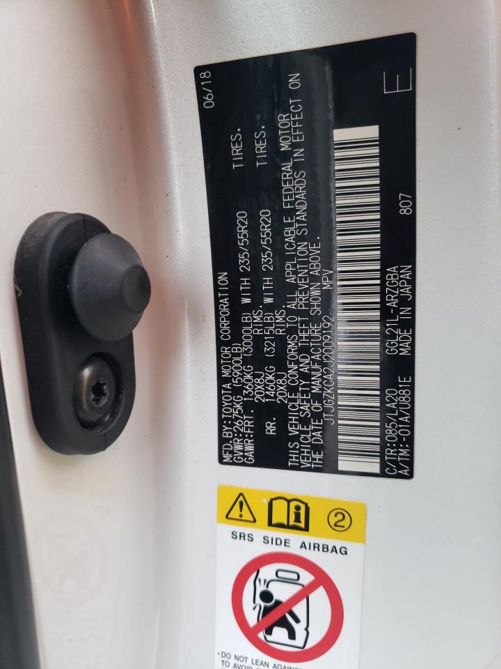 2018 Lexus Rx 350 L VIN: JTJGZKCA2J2009192 Lot: 71040285