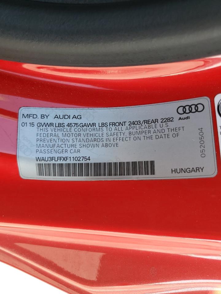 2015 Audi A3 Premium Plus VIN: WAU3FLFFXF1102754 Lot: 80860135