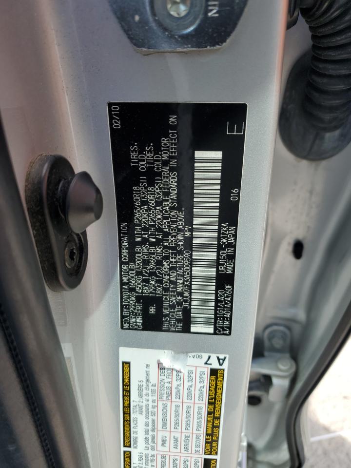 2010 Lexus Gx 460 Premium VIN: JTJJM7FX3A5009590 Lot: 71472205