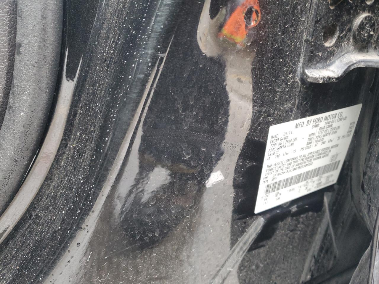 2014 Ford Edge Sel VIN: 2FMDK3JC8EBB30650 Lot: 82135195