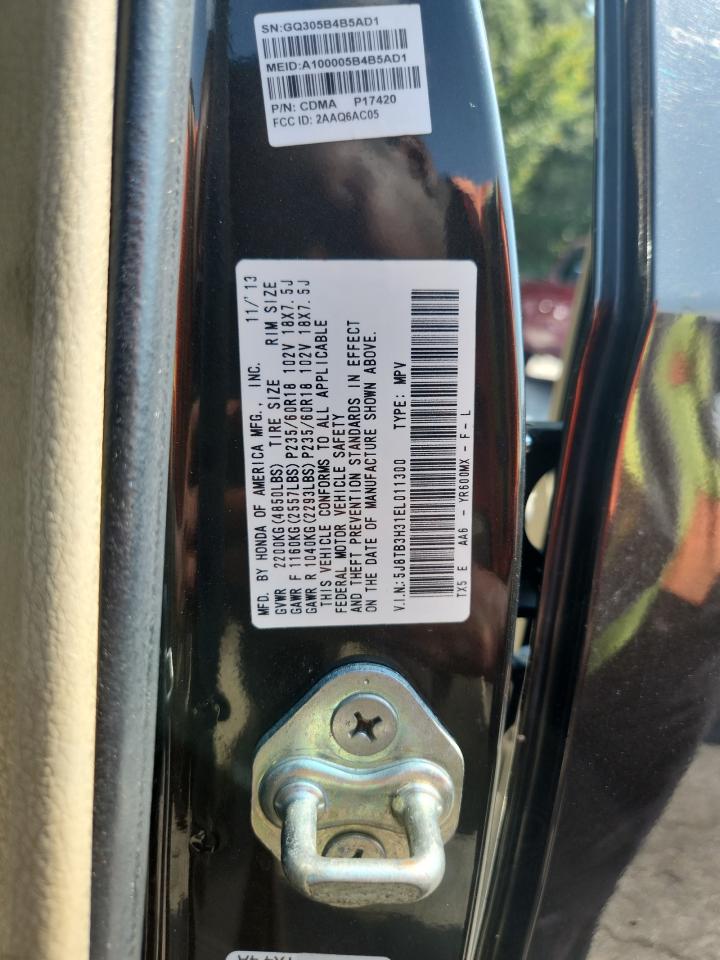 2014 Acura Rdx VIN: 5J8TB3H31EL011300 Lot: 80486795
