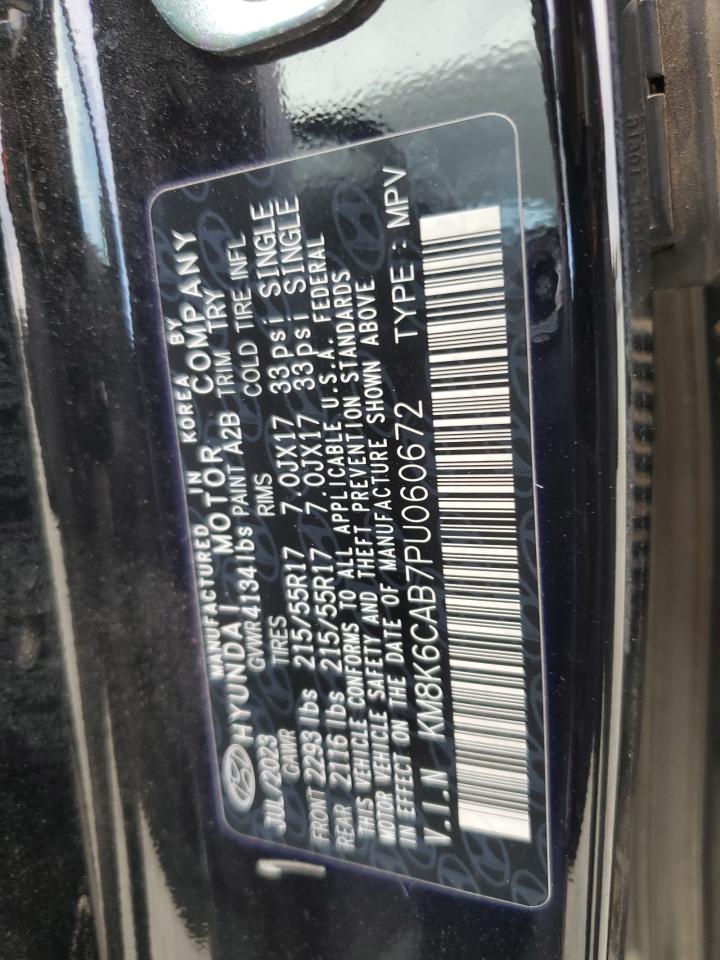 2023 Hyundai Kona Sel VIN: KM8K6CAB7PU060672 Lot: 81548465