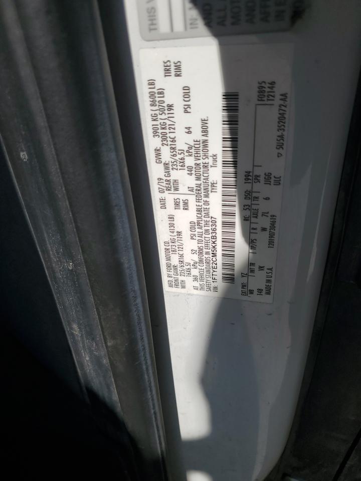 2019 Ford Transit T-150 VIN: 1FTYE2CM5KKB36307 Lot: 84184715