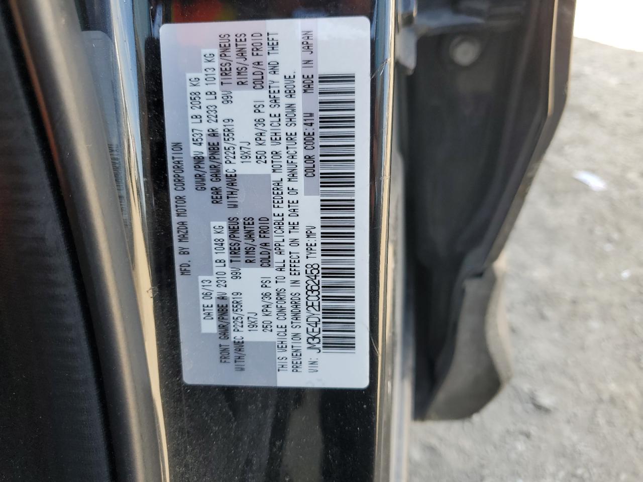 2014 Mazda Cx-5 Gt VIN: JM3KE4DY2E0362458 Lot: 81894755