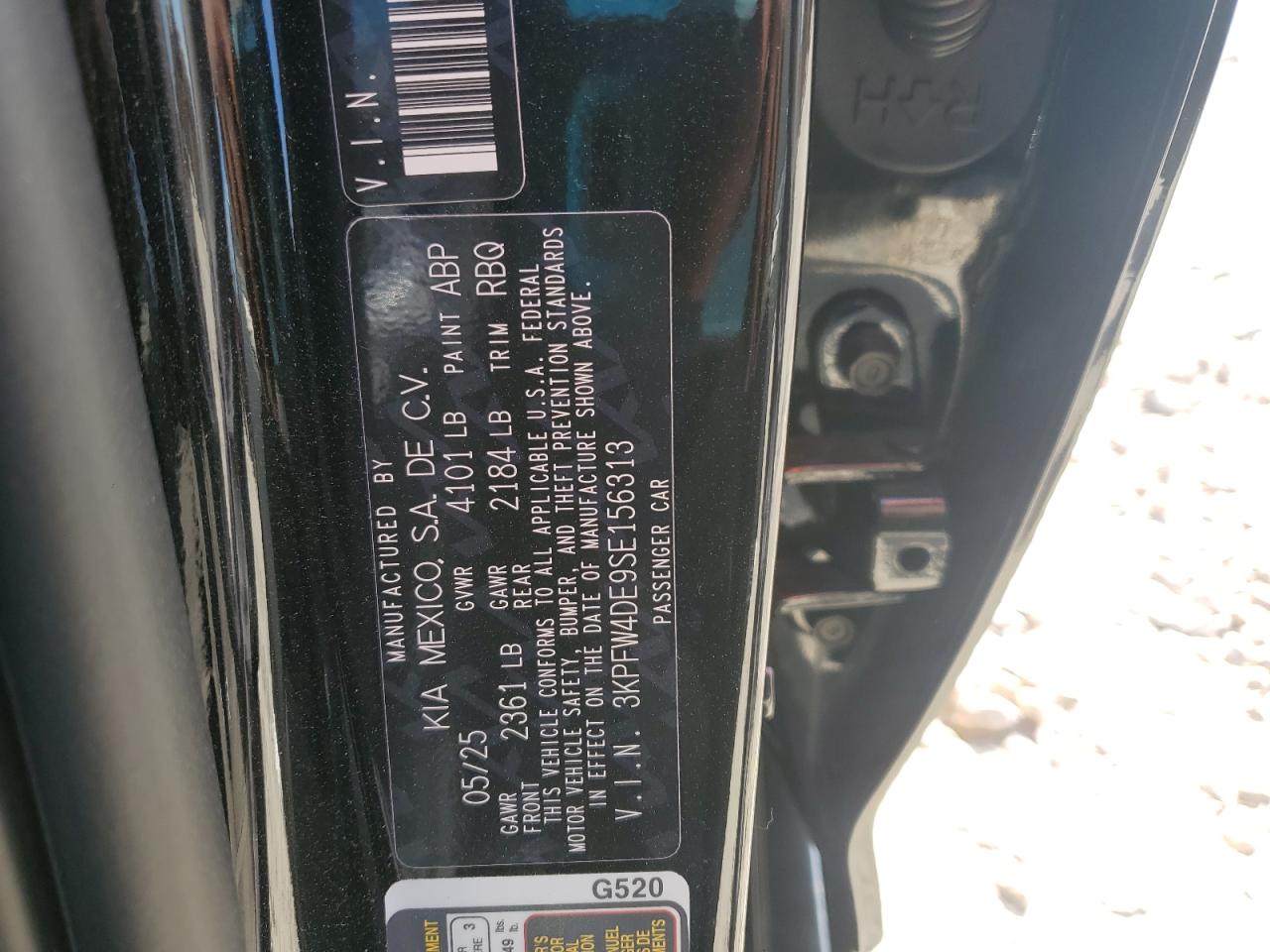 2025 Kia K4 Gt Line VIN: 3KPFW4DE9SE156313 Lot: 81550515