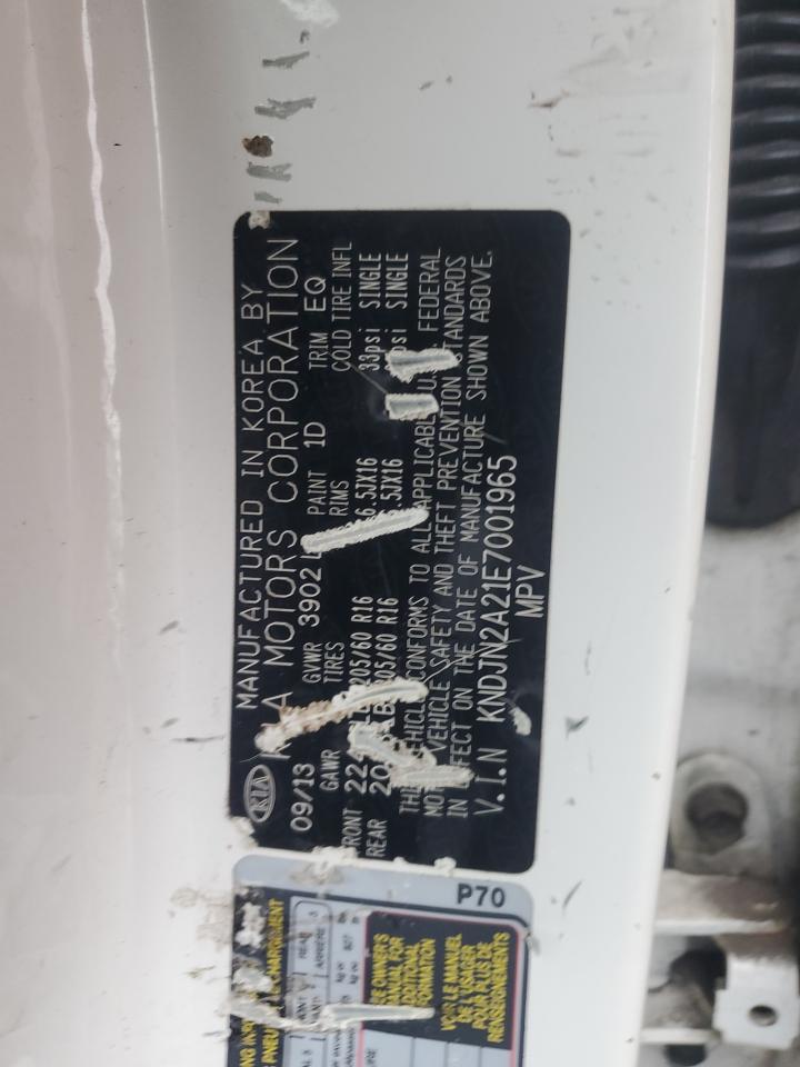 2014 Kia Soul VIN: KNDJN2A21E7001965 Lot: 80218935