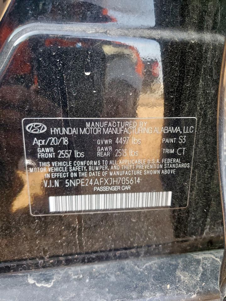 2018 Hyundai Sonata Se VIN: 5NPE24AFXJH705614 Lot: 71493805