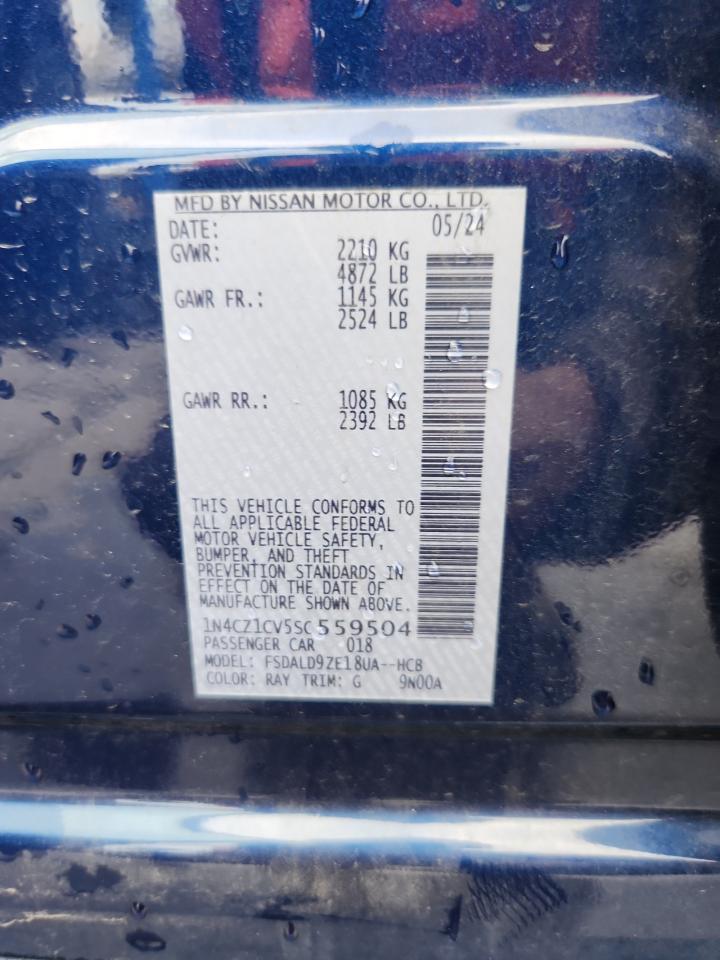 2025 Nissan Leaf Sv Plus VIN: 1N4CZ1CV5SC559504 Lot: 71204235