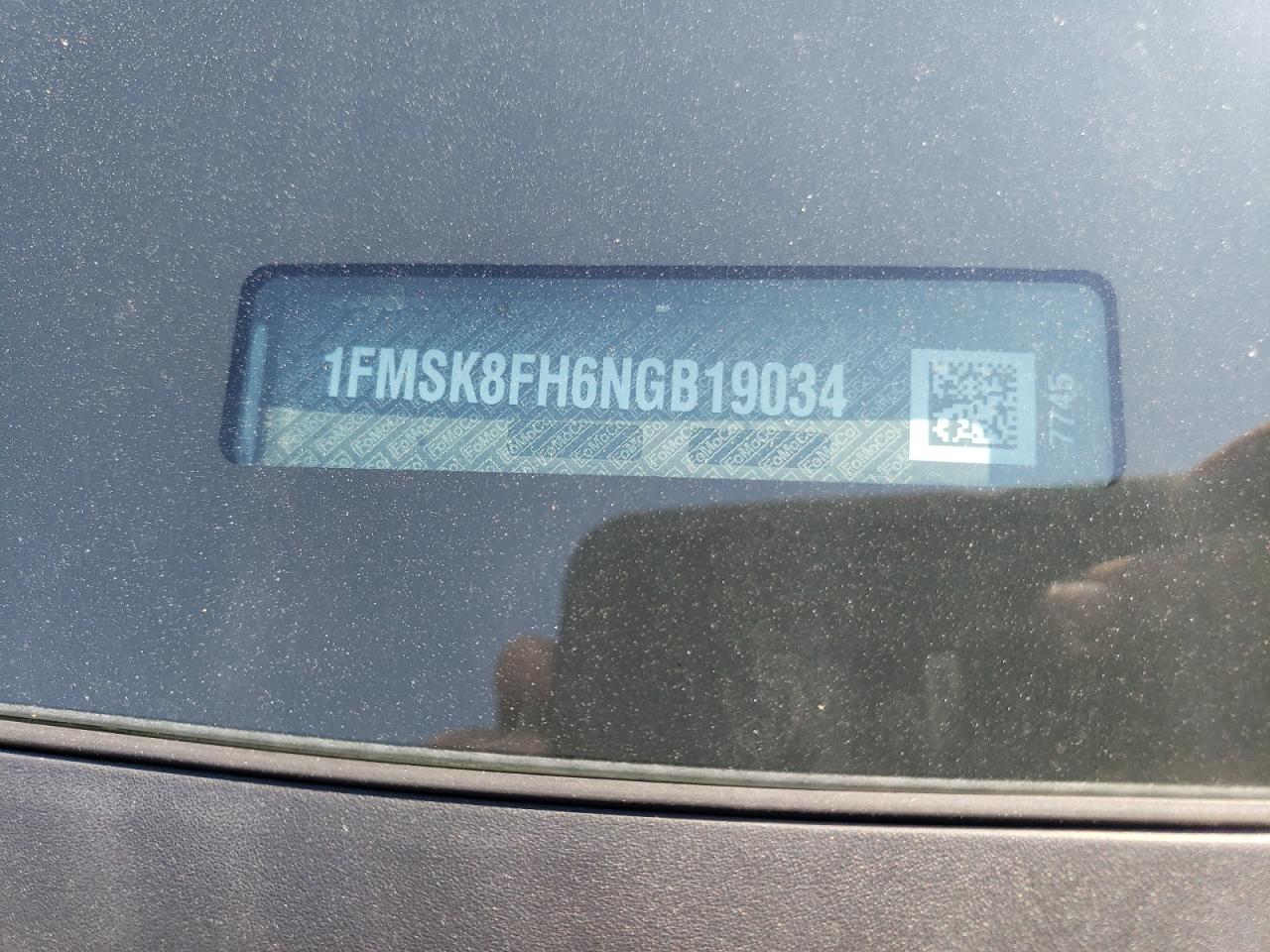 2022 Ford Explorer Limited VIN: 1FMSK8FH6NGB19034 Lot: 81392735