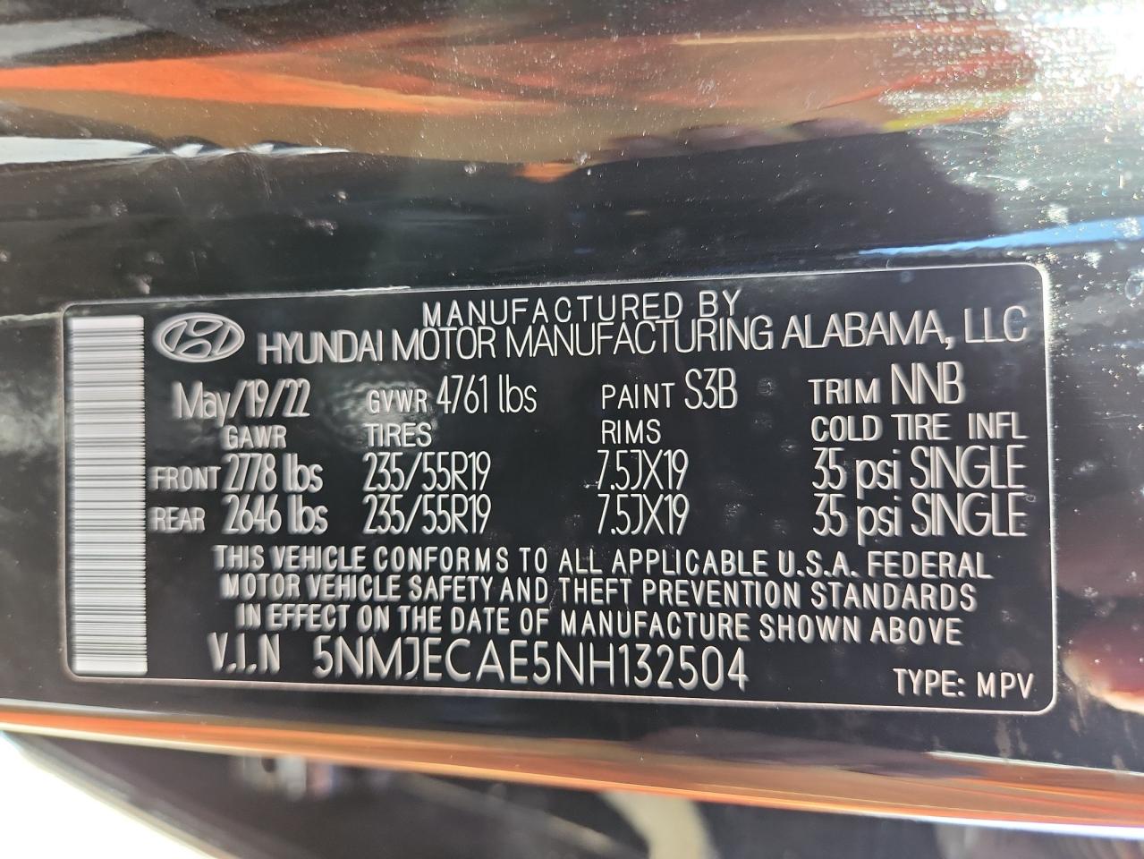 2022 Hyundai Tucson Limited VIN: 5NMJECAE5NH132504 Lot: 83828195