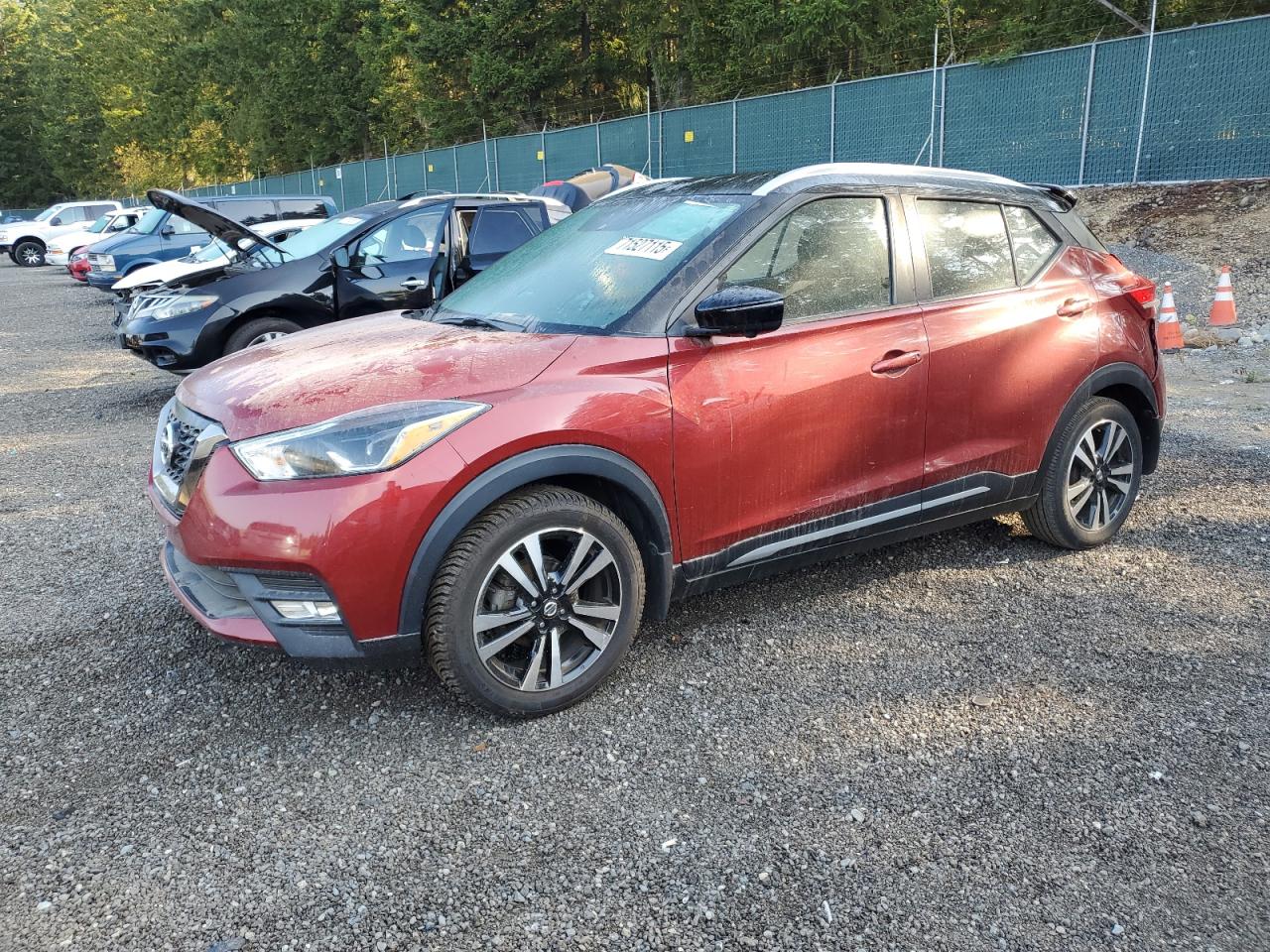 2019 Nissan Kicks S red null gas 3N1CP5CU8KL559700 photo #1