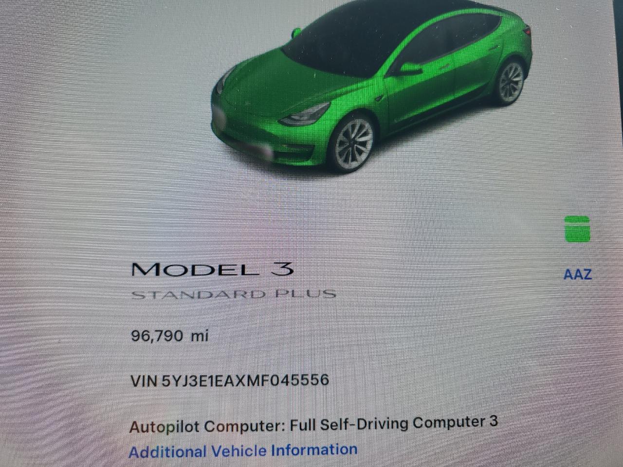 2021 Tesla Model 3 VIN: 5YJ3E1EAXMF045556 Lot: 80309235
