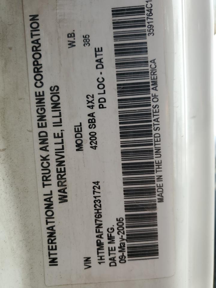 2006 International 4000 4200 - Recycling Truck VIN: 1HTMPAFN76H231724 Lot: 80644295