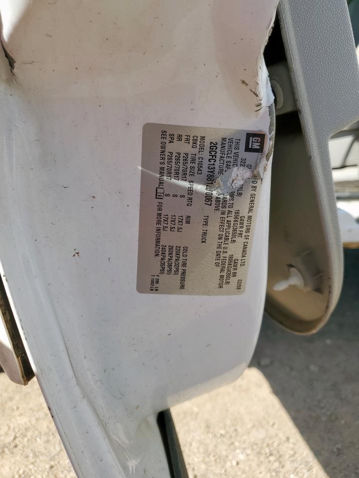 2008 Chevrolet Silverado C1500 VIN: 2GCFC13Y881270067 Lot: 80614855