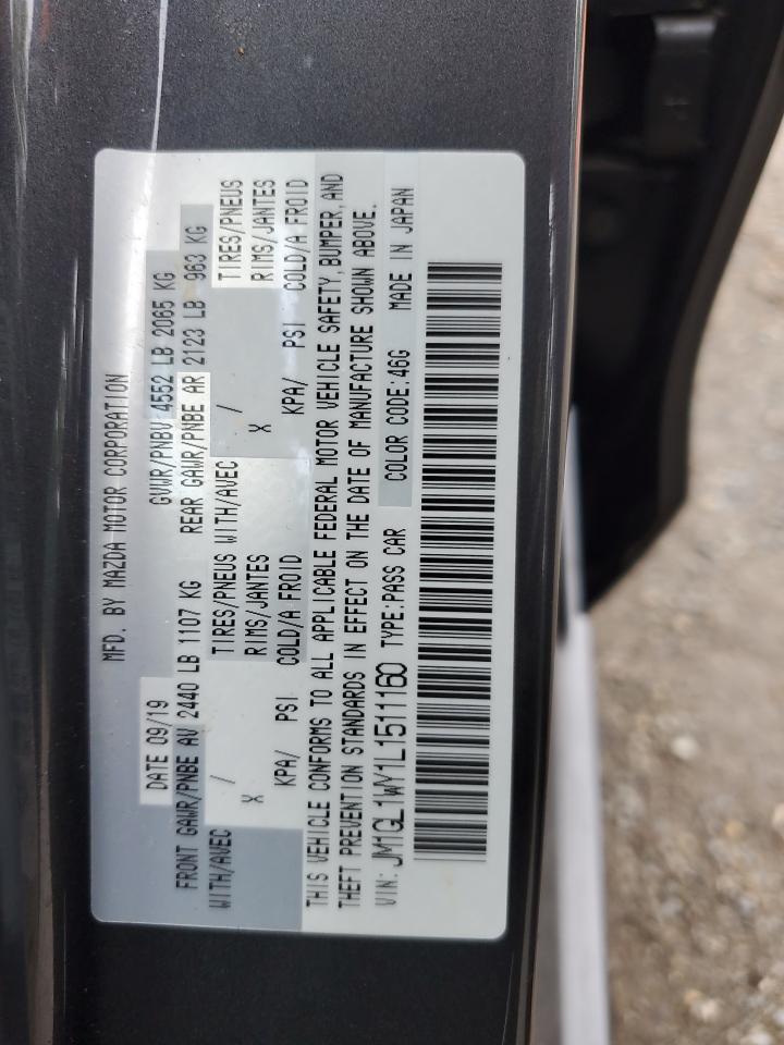 2020 Mazda 6 Grand Touring Reserve VIN: JM1GL1WY1L1511160 Lot: 81092635