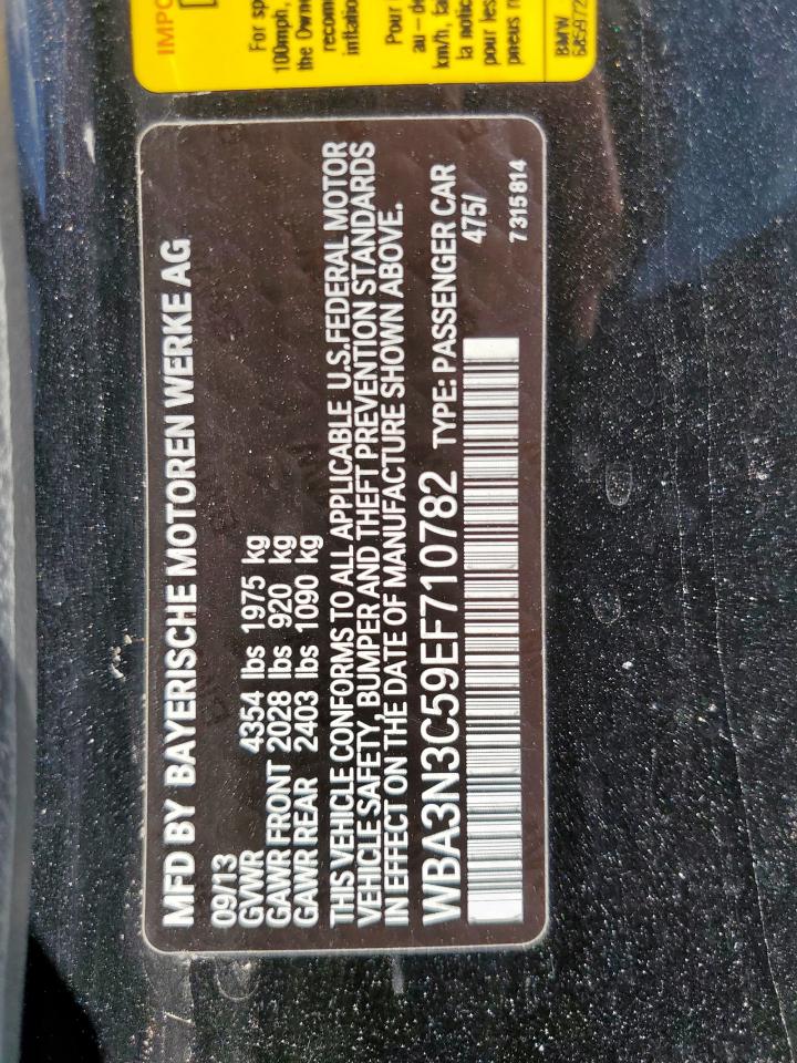 2014 BMW 428 I VIN: WBA3N3C59EF710782 Lot: 81157325