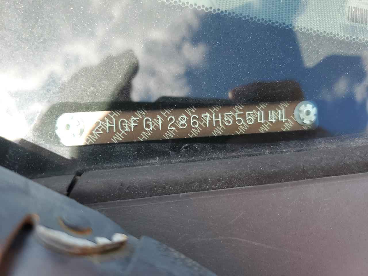 2007 Honda Civic Ex VIN: 2HGFG12867H555444 Lot: 80489365