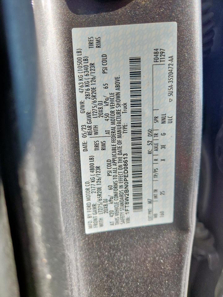 2023 Ford F250 Super Duty VIN: 1FT8W2BN0PED08613 Lot: 80007065