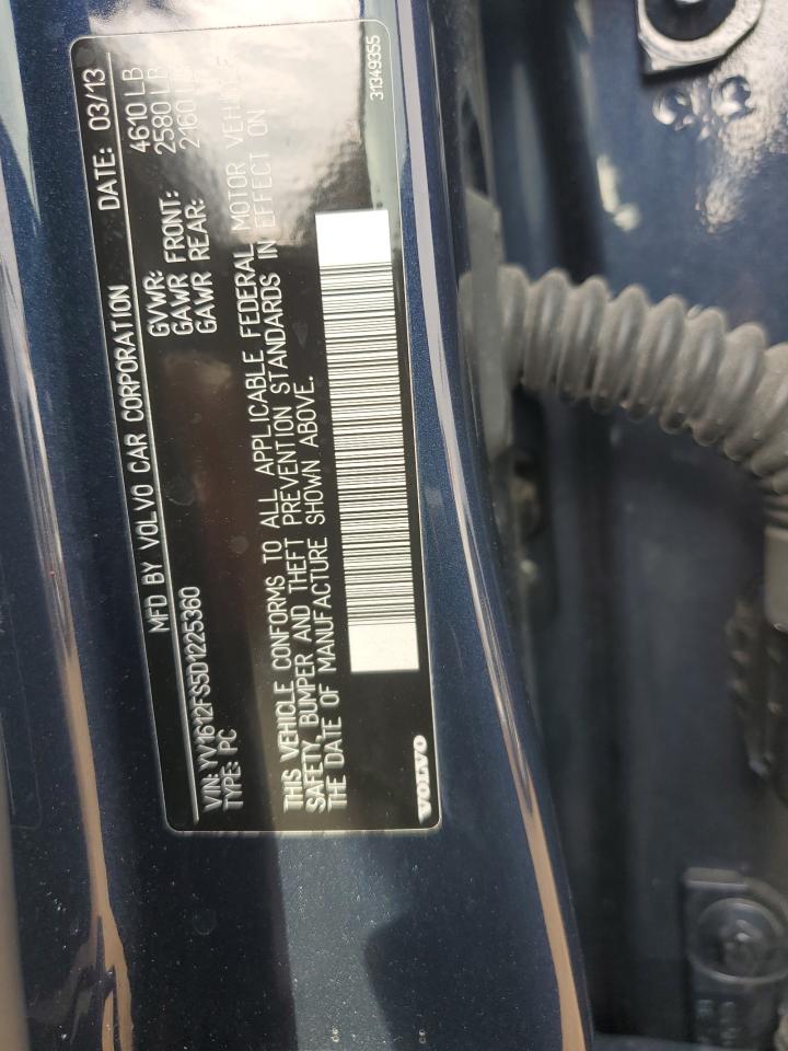 2013 Volvo S60 T5 VIN: YV1612FS5D1225360 Lot: 71264765