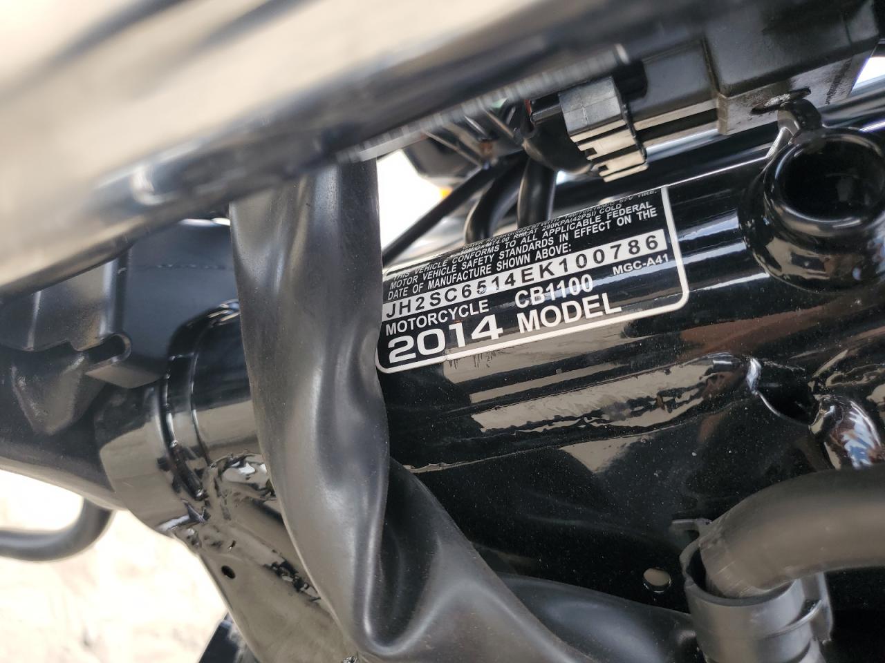 2014 Honda Cb1100 VIN: JH2SC6514EK100786 Lot: 81597395