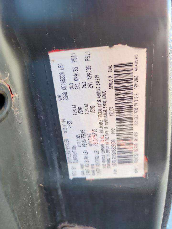 1999 Dodge Dakota VIN: 1B7GL22X3XS220839 Lot: 81676655