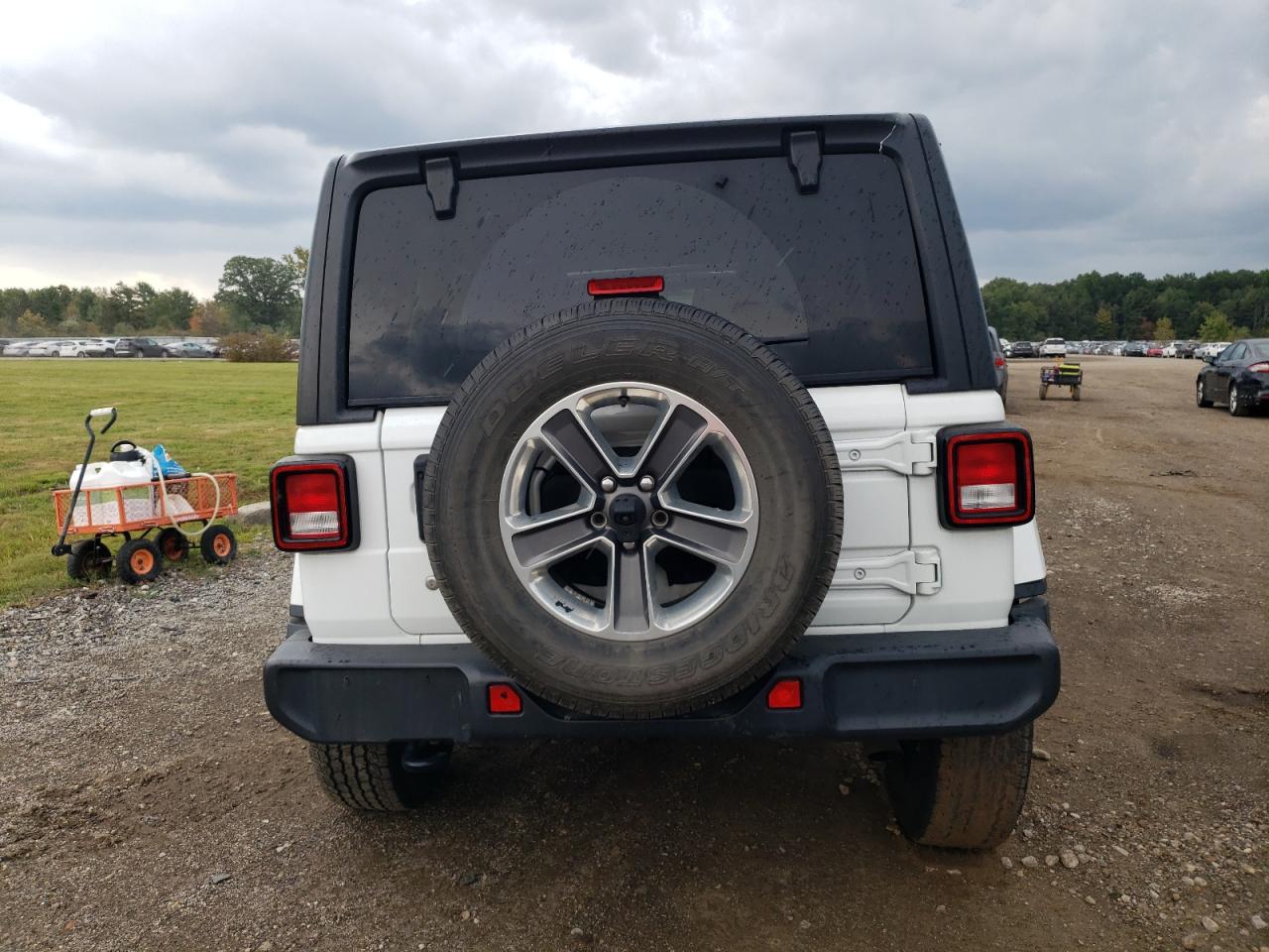 2020 Jeep Wrangler Unlimited Sahara VIN: 1C4HJXEGXLW145451 Lot: 82118395