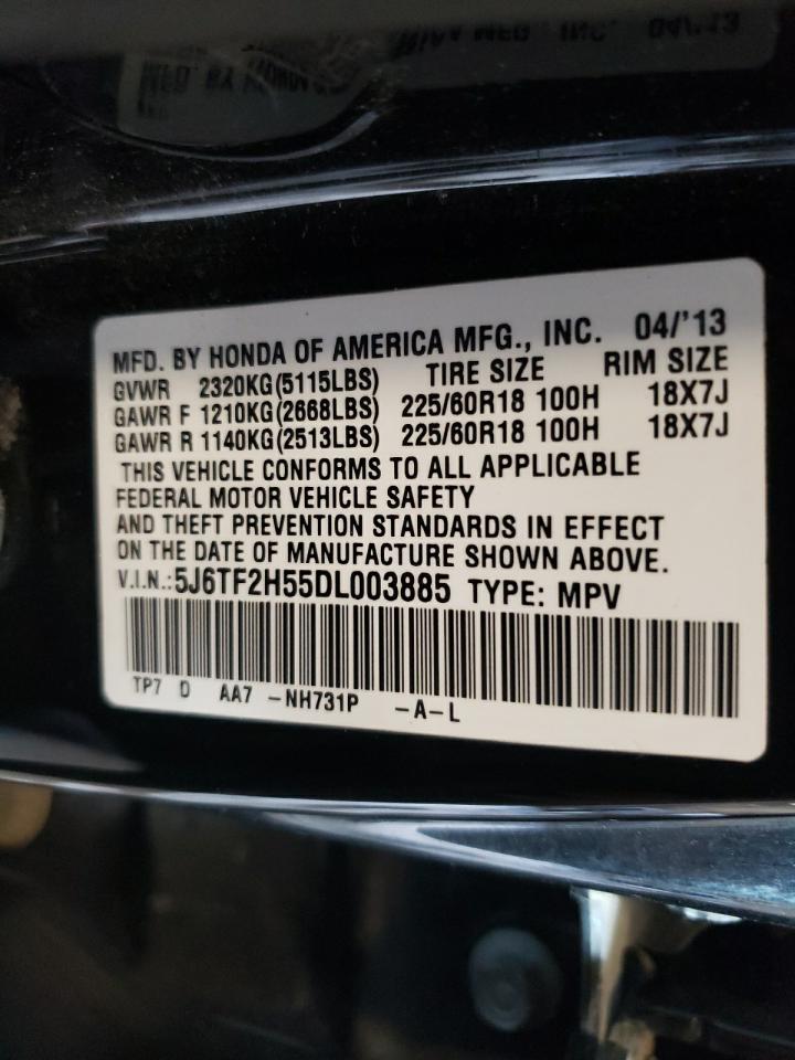 2013 Honda Crosstour Exl VIN: 5J6TF2H55DL003885 Lot: 67557645
