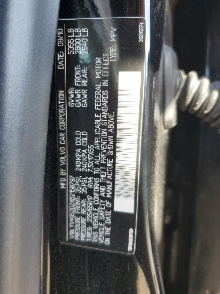 2011 Volvo Xc60 3.2 VIN: YV4952DZXB2158797 Lot: 80299345