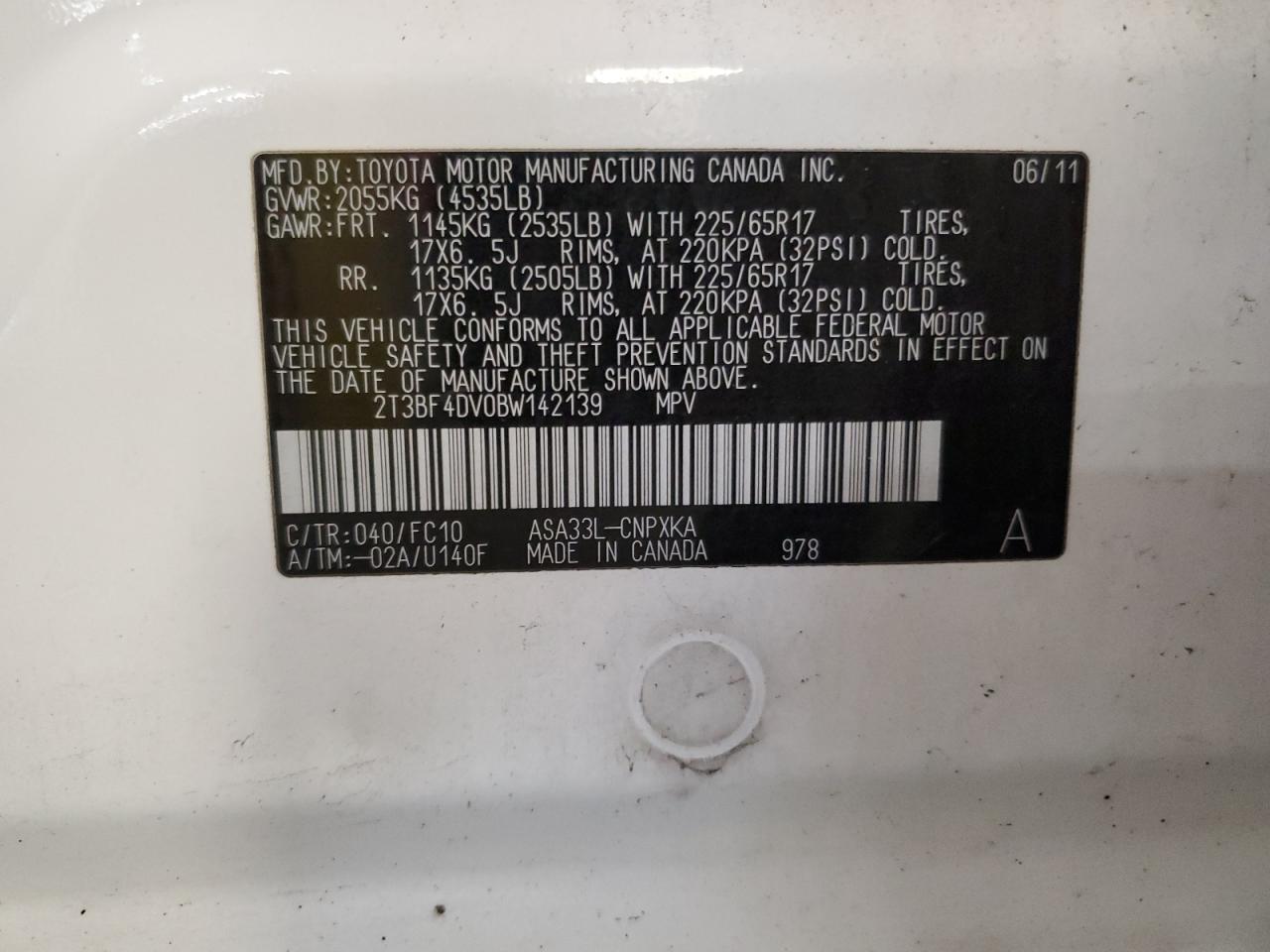 2022 Toyota Rav4 VIN: 2T3BF4DV0BW142139 Lot: 81199045