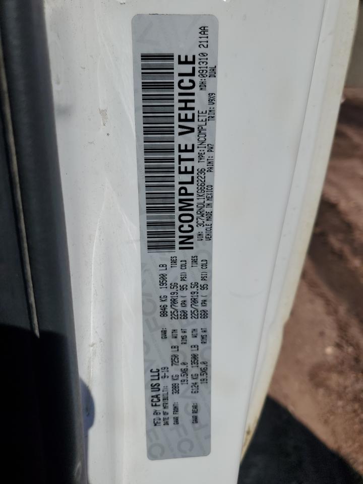 2019 Ram 5500 VIN: 3C7WRNDL1KG662236 Lot: 81339855