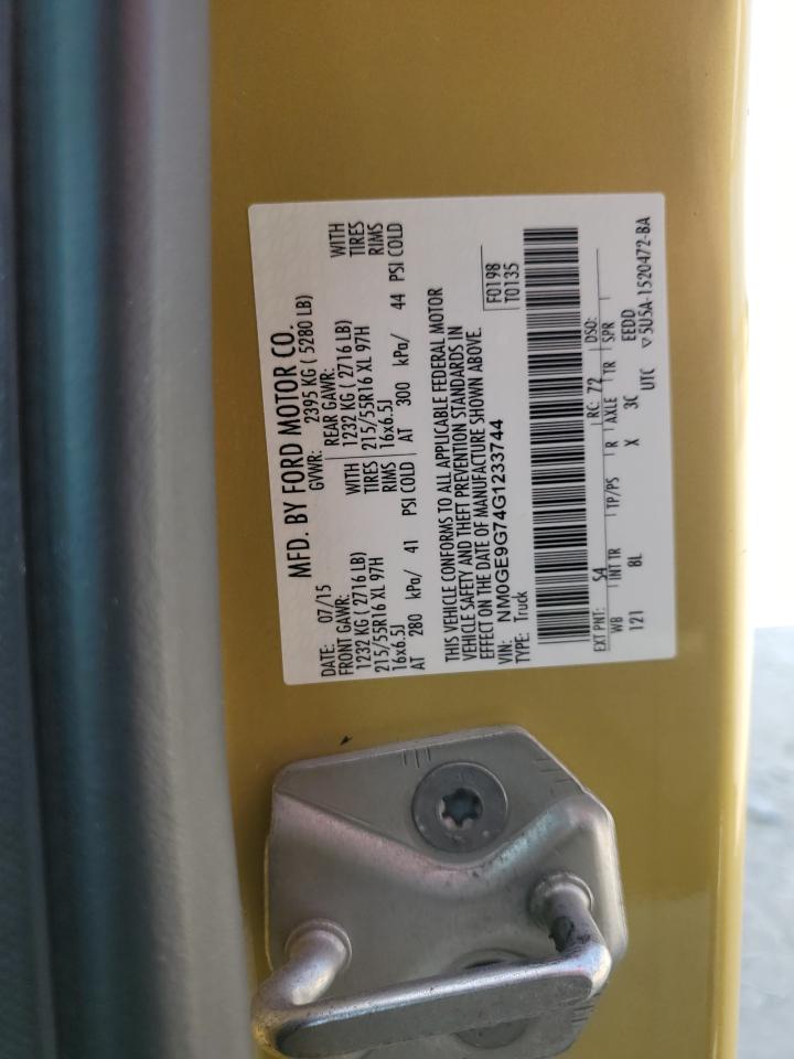 2016 Ford Transit Connect Titanium VIN: NM0GE9G74G1233744 Lot: 80371535