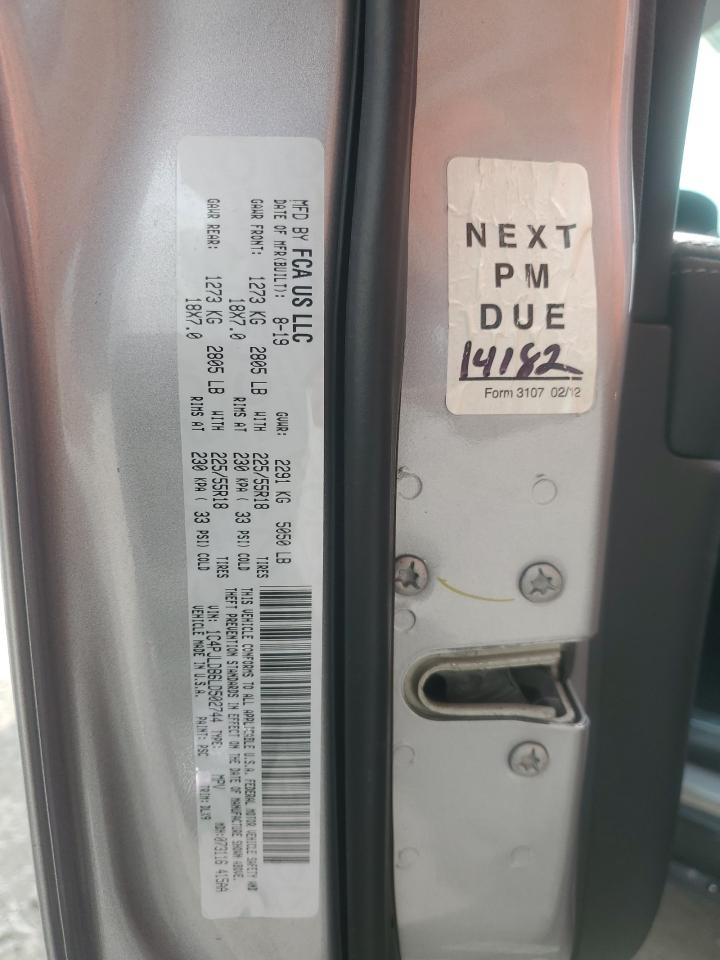 2020 Jeep Cherokee Limited VIN: 1C4PJLDB6LD502744 Lot: 81643545