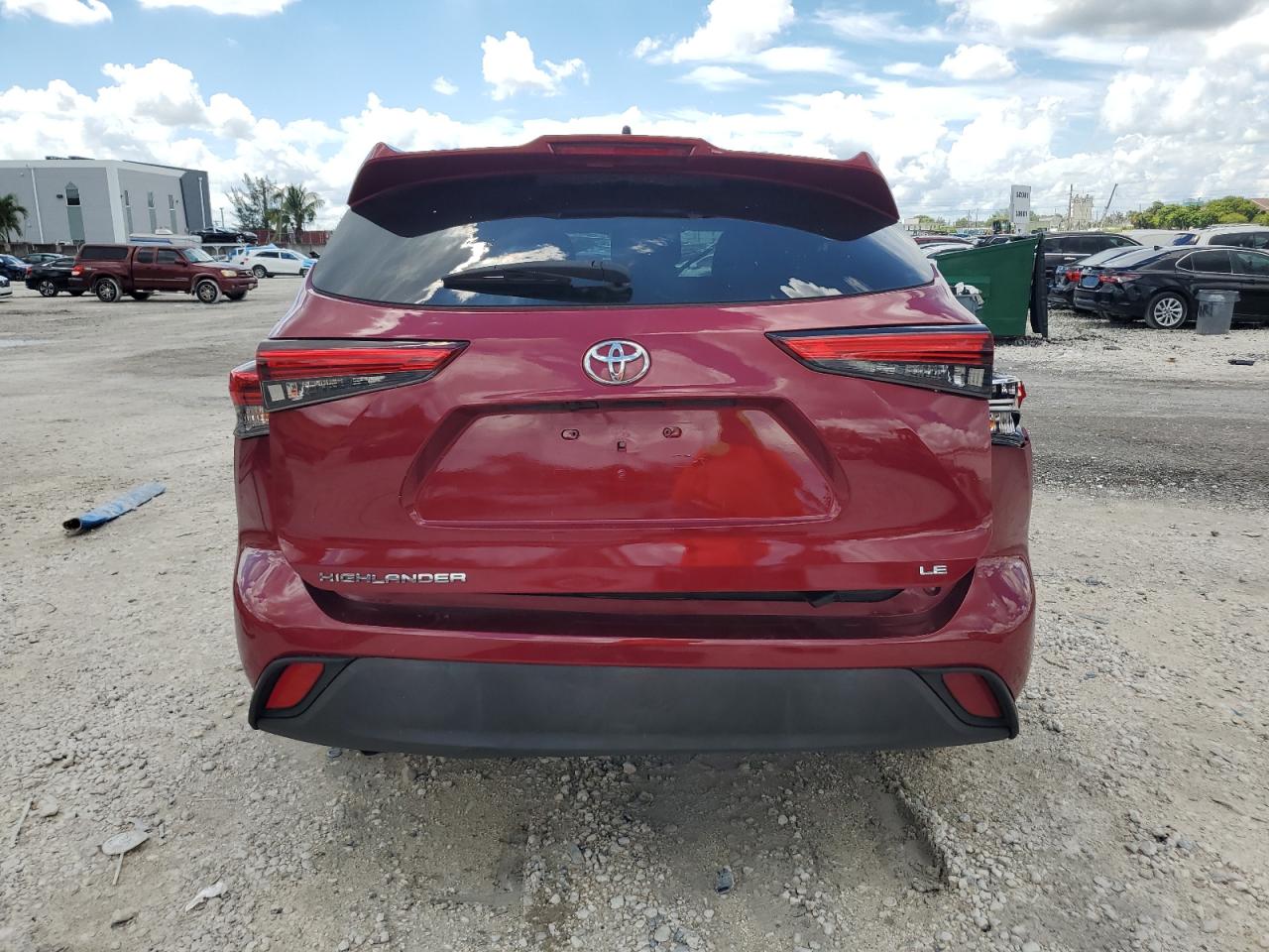 2022 Toyota Highlander L VIN: 5TDZZRAH1NS135417 Lot: 71835035
