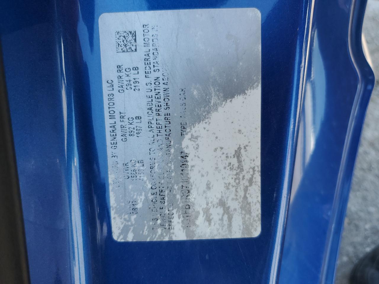 2018 Chevrolet Camaro Lt VIN: 1G1FB1RS7J0110147 Lot: 70196105