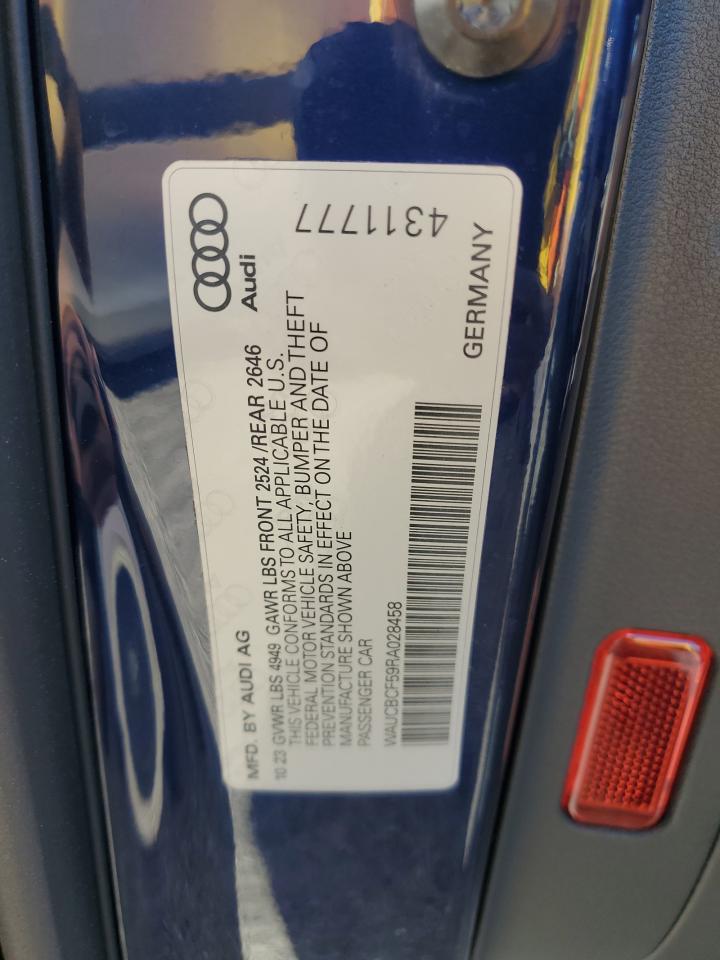 2024 Audi A5 Premium Plus 40 VIN: WAUCBCF59RA028458 Lot: 80899535