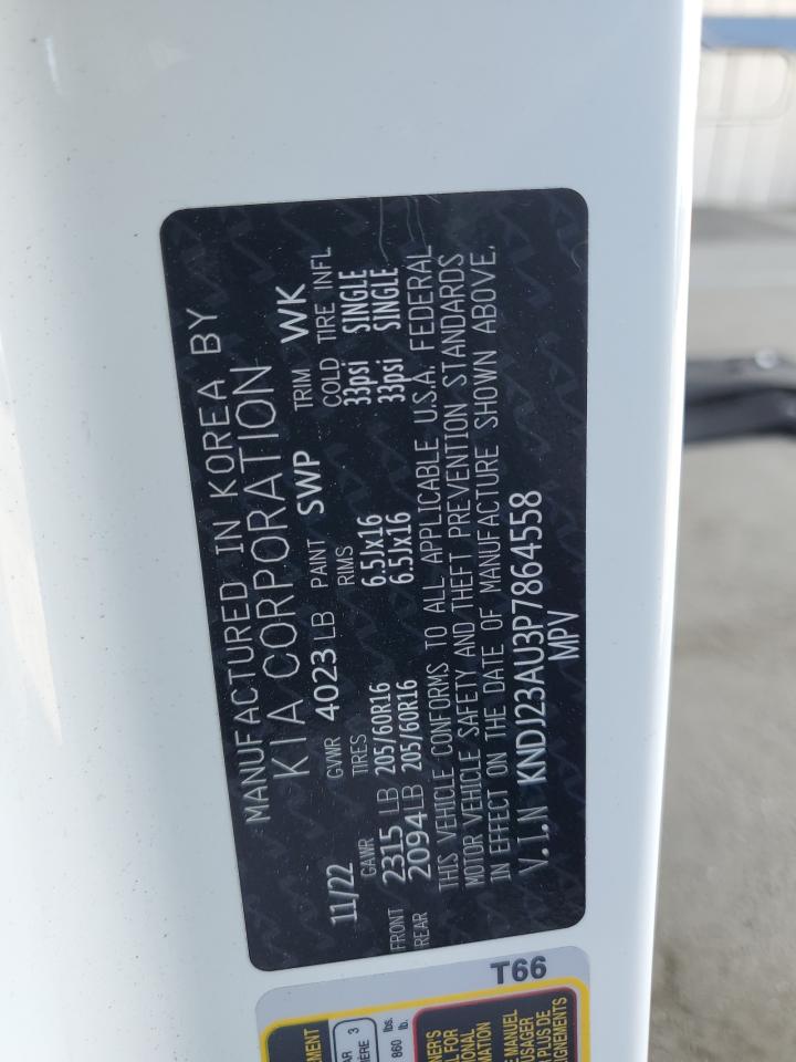 2023 Kia Soul Lx VIN: KNDJ23AU3P7864558 Lot: 71076155